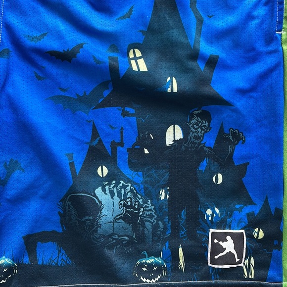 🥍 Mens Spooky Fun Full Moon Lacrosse Unlimited LAX Shorts-Medium - Picture 3 of 10